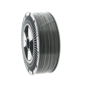 Traffic Black PLA 3D Printer Filament with a diameter of 1.75mm on a 5KG Spool.