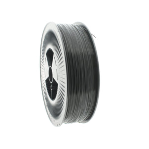 Traffic Black PLA 3D Printer Filament with a diameter of 1.75mm on a 3KG Spool.
